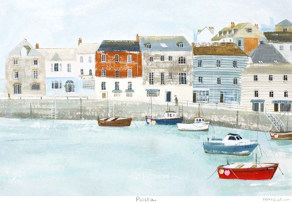 Print-HC341P - Padstow Art Print-Hannah Cole