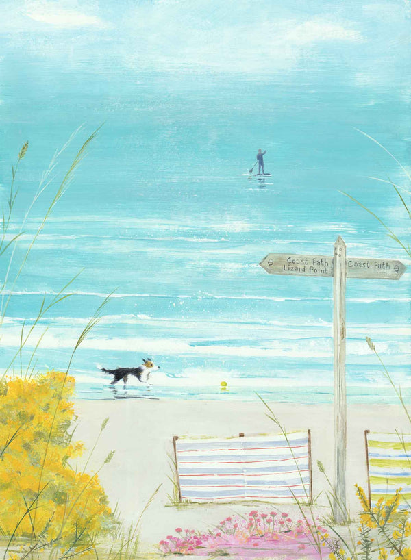 Print-HC343P - On The Beach Art Print-Hannah Cole
