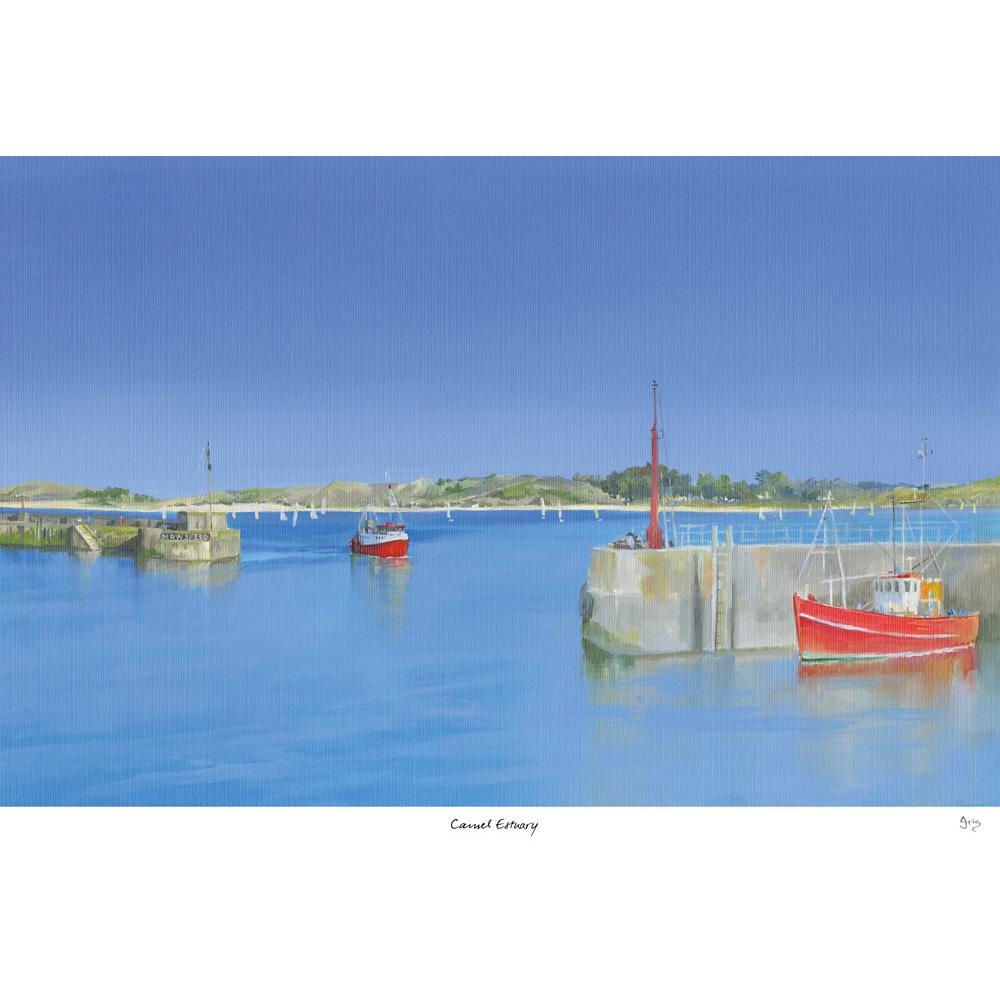 Print-IC115P - Camel Estuary Art Print-Whistlefish
