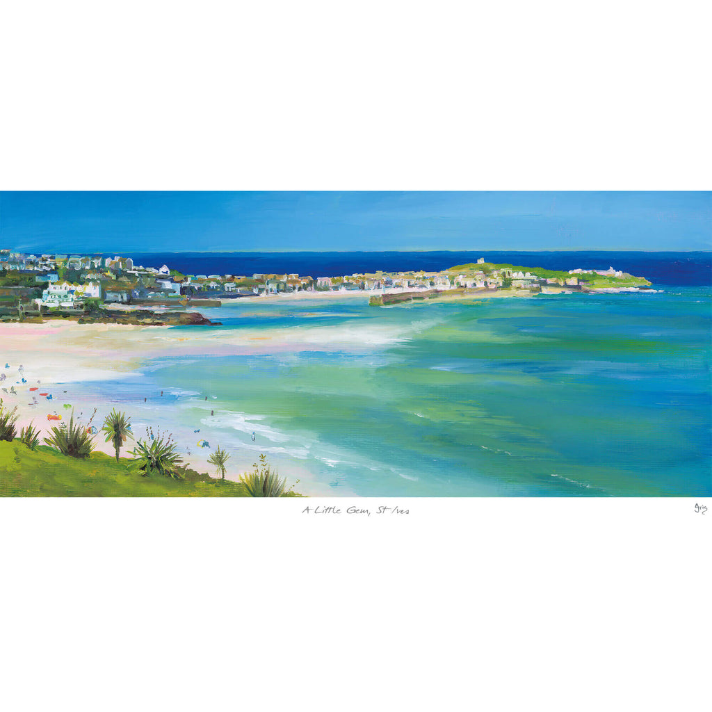 Print-IC162P - IC162P - A Little Gem St Ives Art Print-Whistlefish