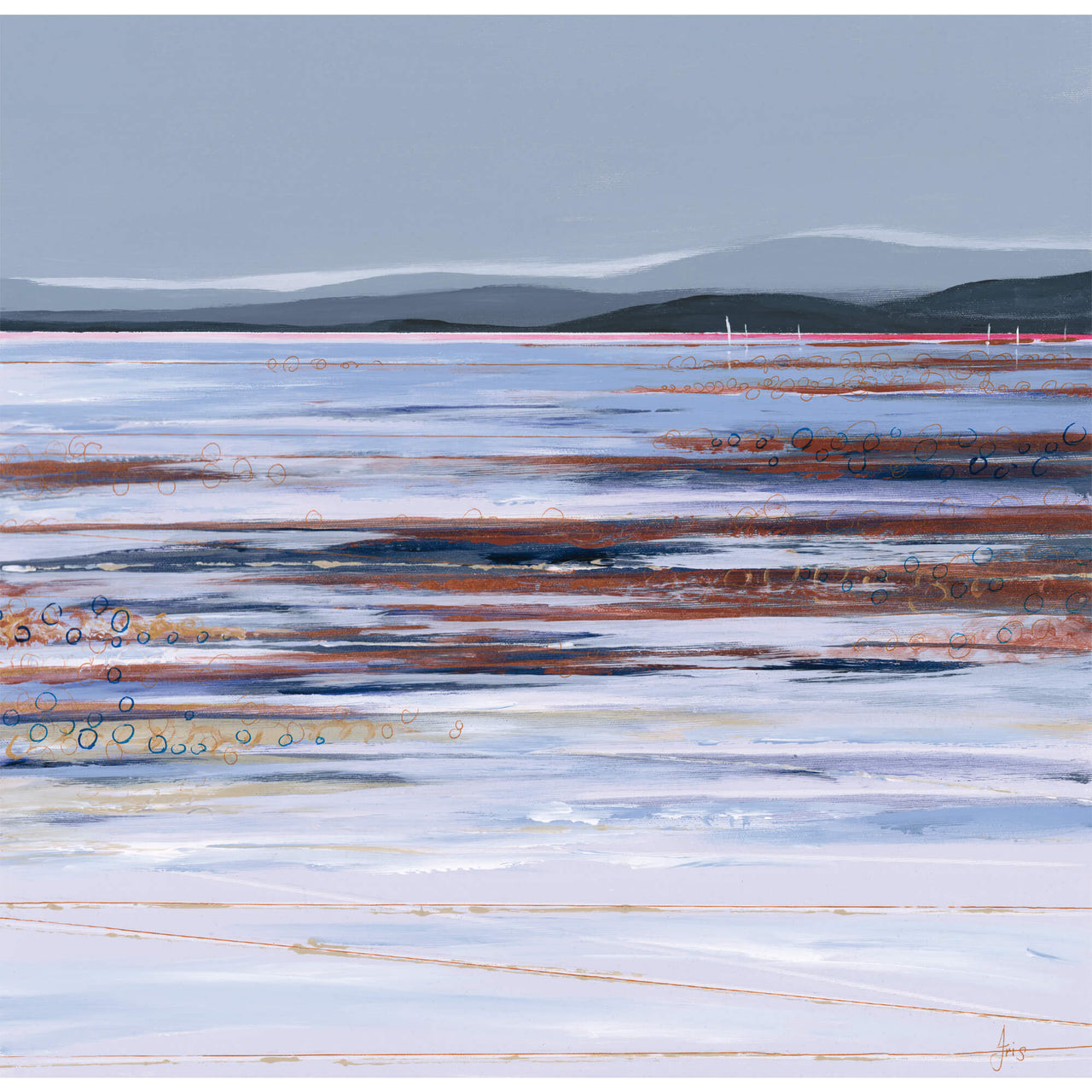 Print-IC207P - Sands of Time, North Sands Art Print-Whistlefish