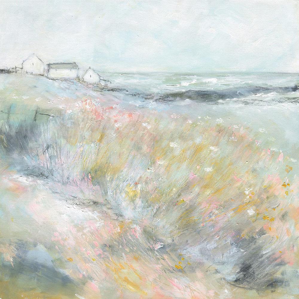 Print-SF77P - By The Sea Small Floral Art Print-Whistlefish