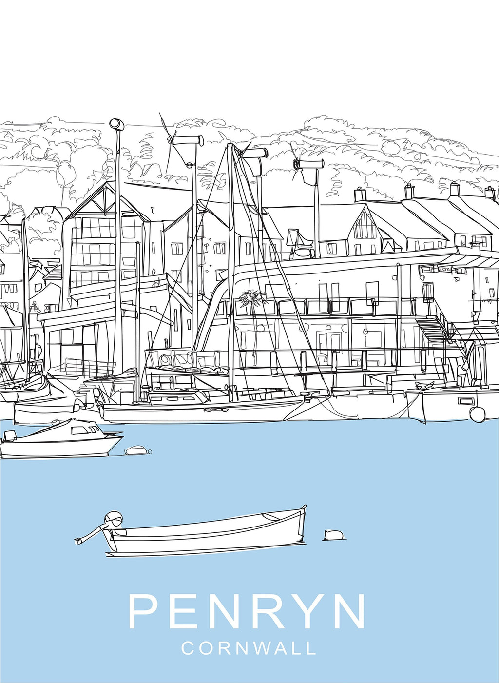 Print-SH37P - Penryn Travel Print-Whistlefish