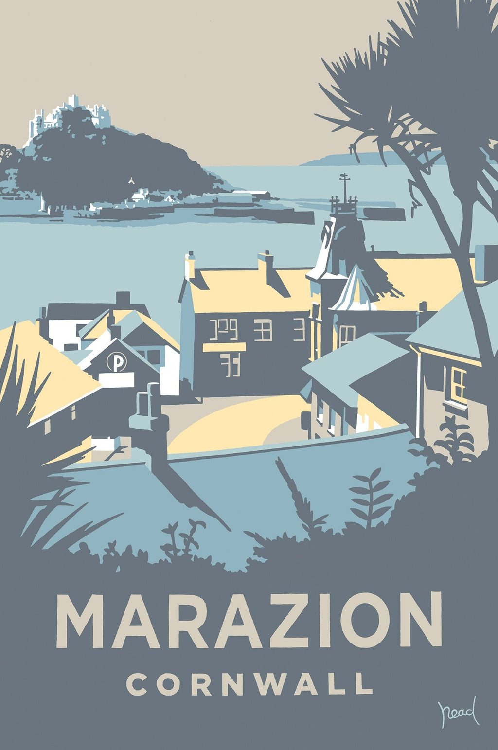 Print-SR41P - Marazion Art Print-Whistlefish