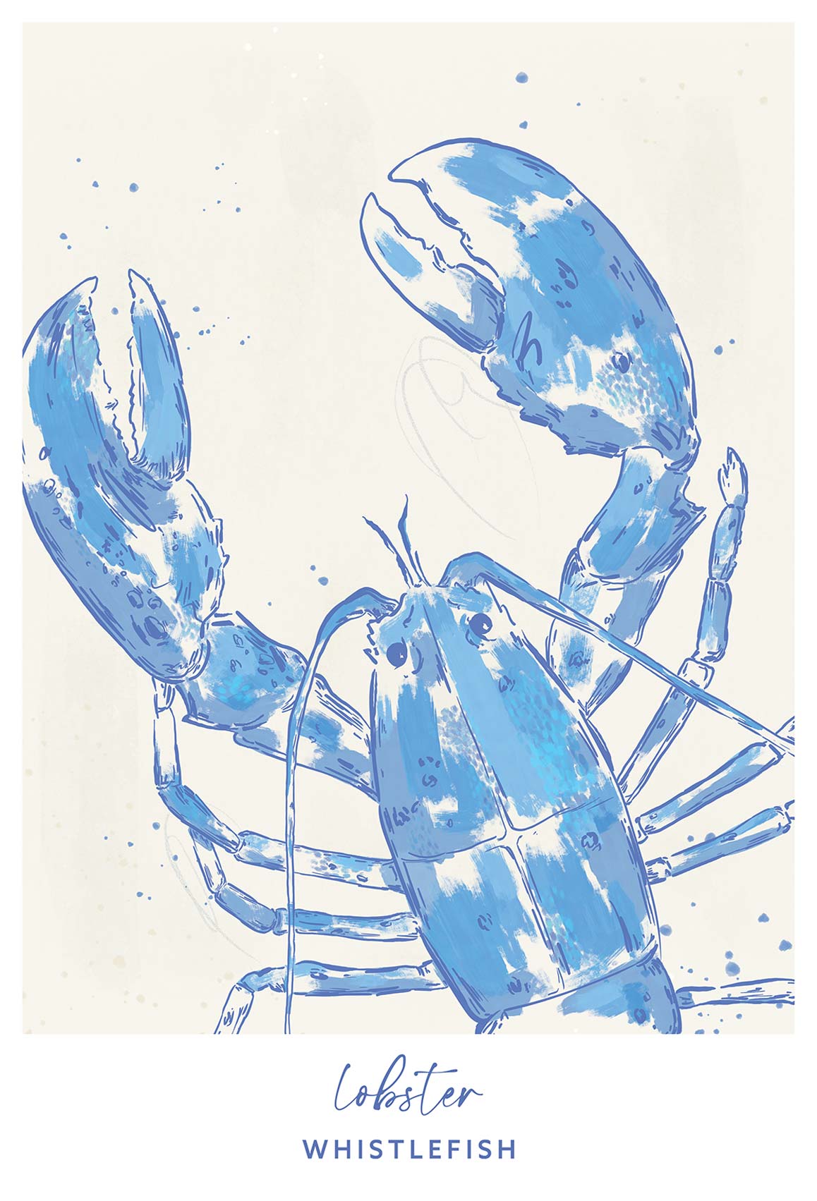 Print-WF041288P - Lobster Large Art Print-Whistlefish