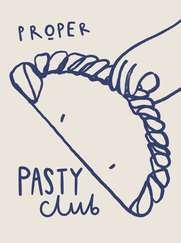 Print-WF1071P - Proper Pasty Club Art Print-Whistlefish