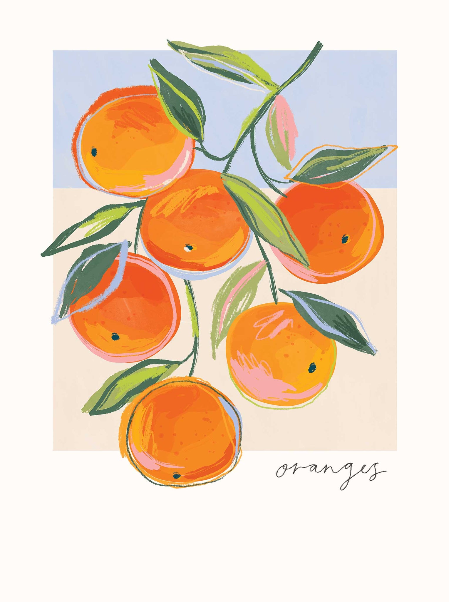 Print-WF1085P - Oranges Art Print-Whistlefish