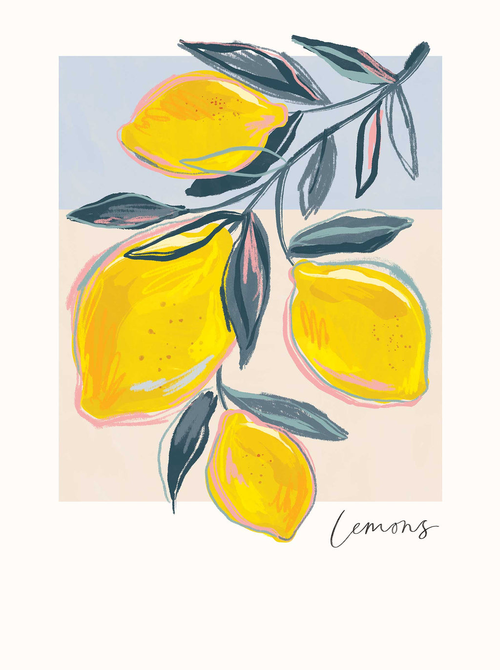 Print-WF1086P - Lemons Art Print-Whistlefish