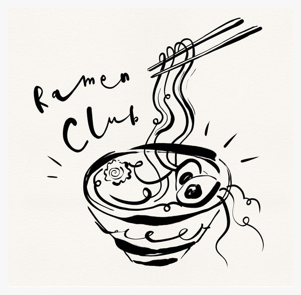 Print-WF1101P - Ramen Club Art Print-Whistlefish