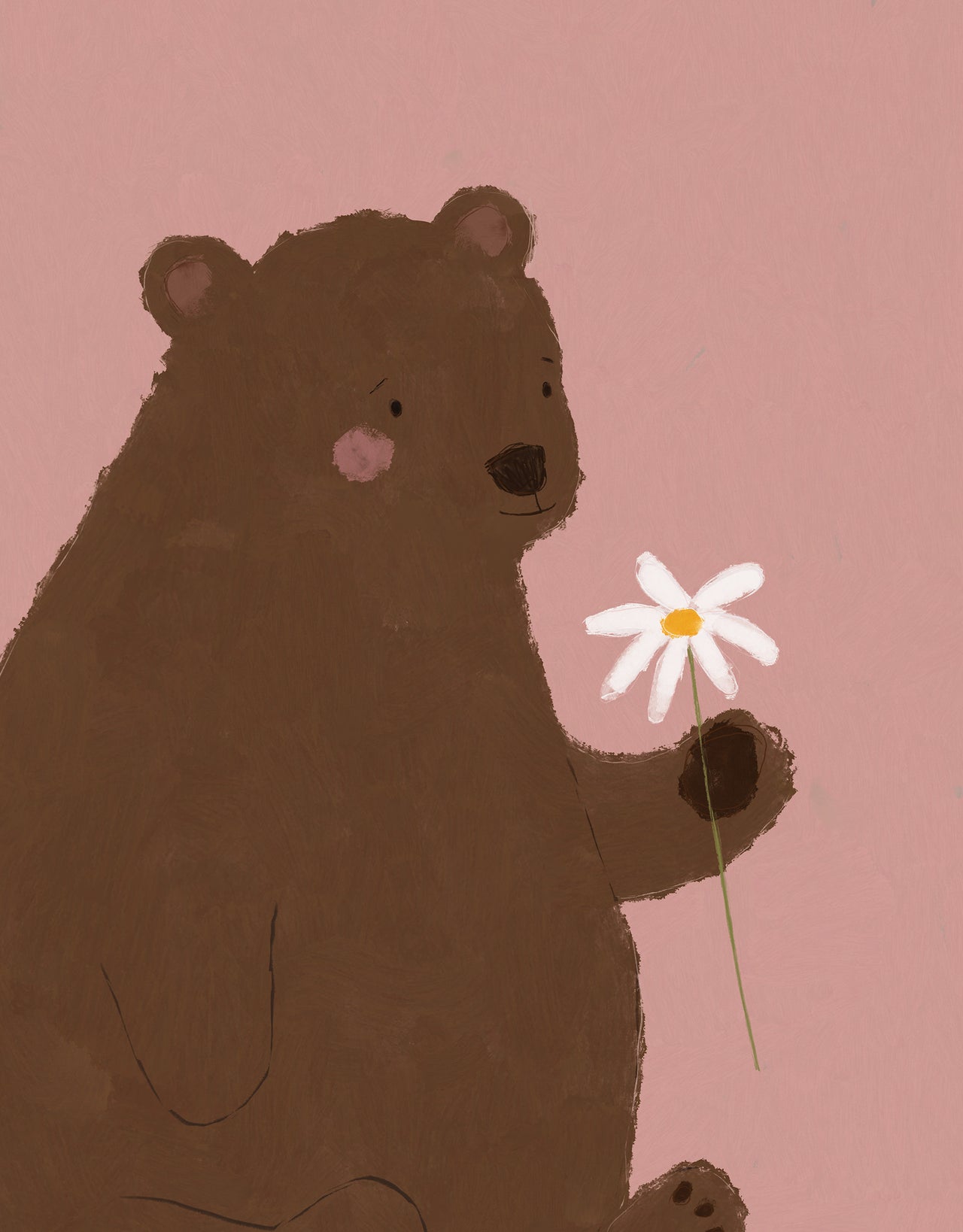 Print-WF1107P - Bear Medium Art Print-Whistlefish