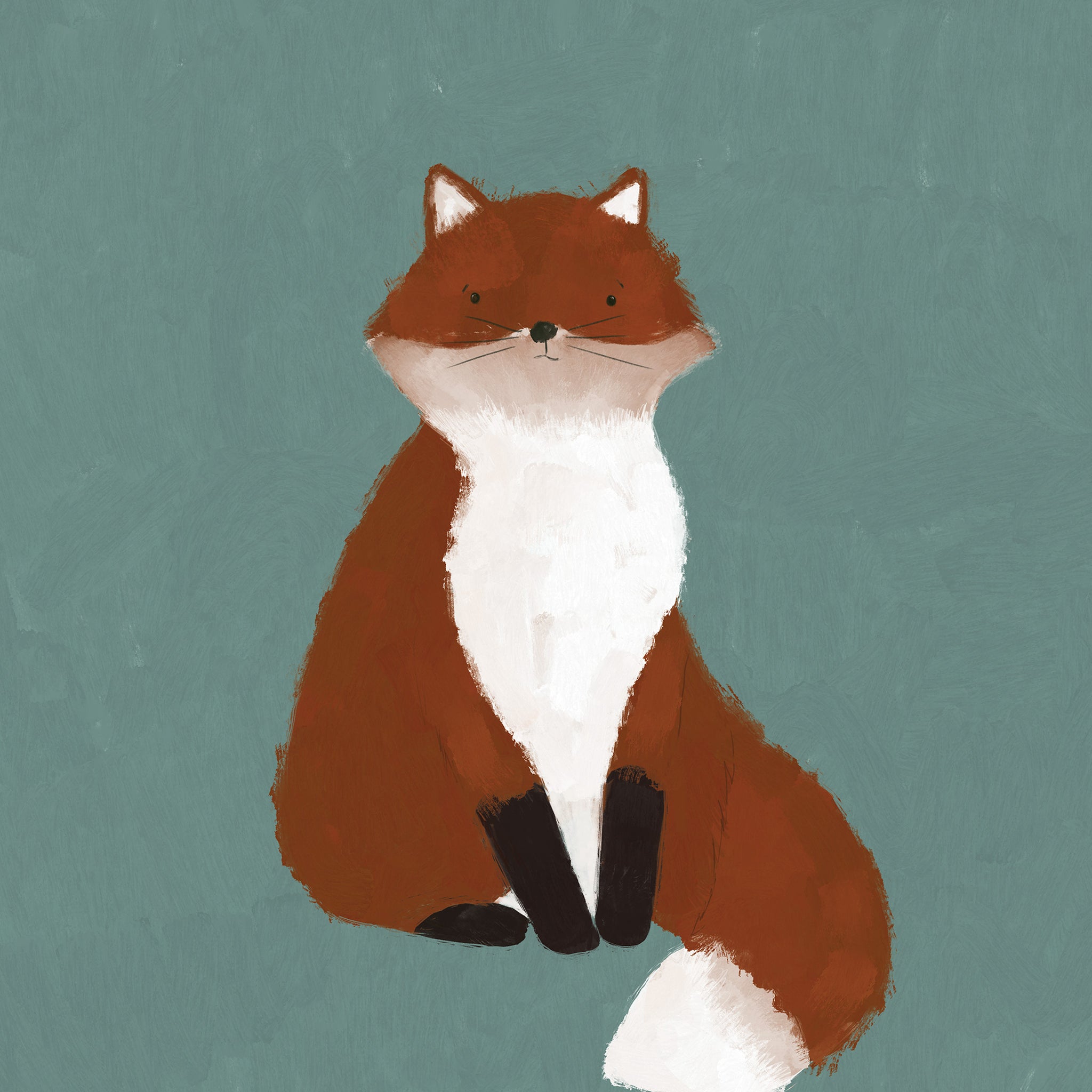 Print-WF1110P - Fox Medium Art Print-Whistlefish