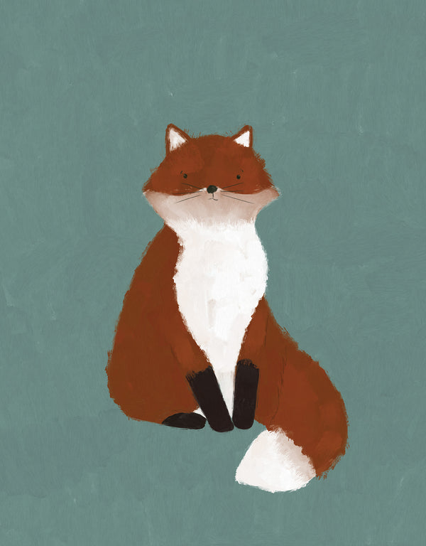 Print-WF1110P - Fox Medium Art Print-Whistlefish