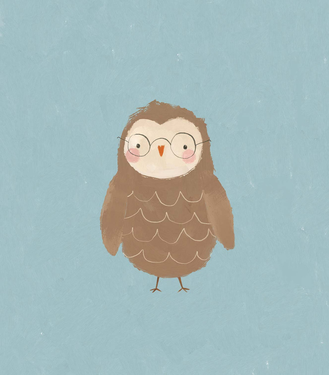 Print-WF1125P - Owl Small Art Print-Whistlefish