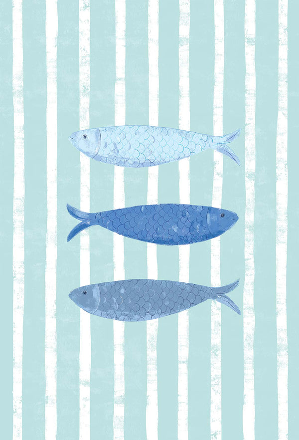 Print-WF1138P - Beach House Fish Large Art Print-Whistlefish