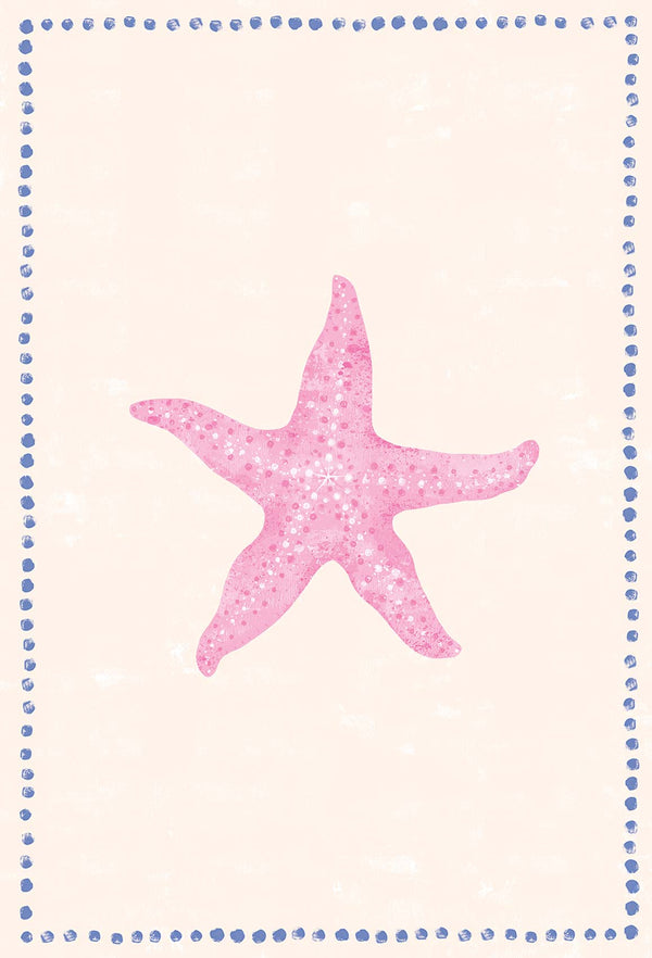 Print-WF1142P - Beach House Starfish Large Art Print-Whistlefish