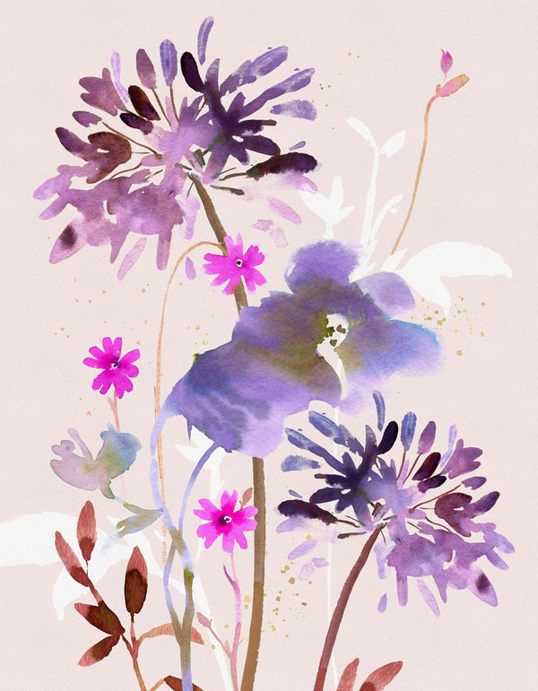 Print-WF1148P - Twilight Garden Glow Art Print-Whistlefish