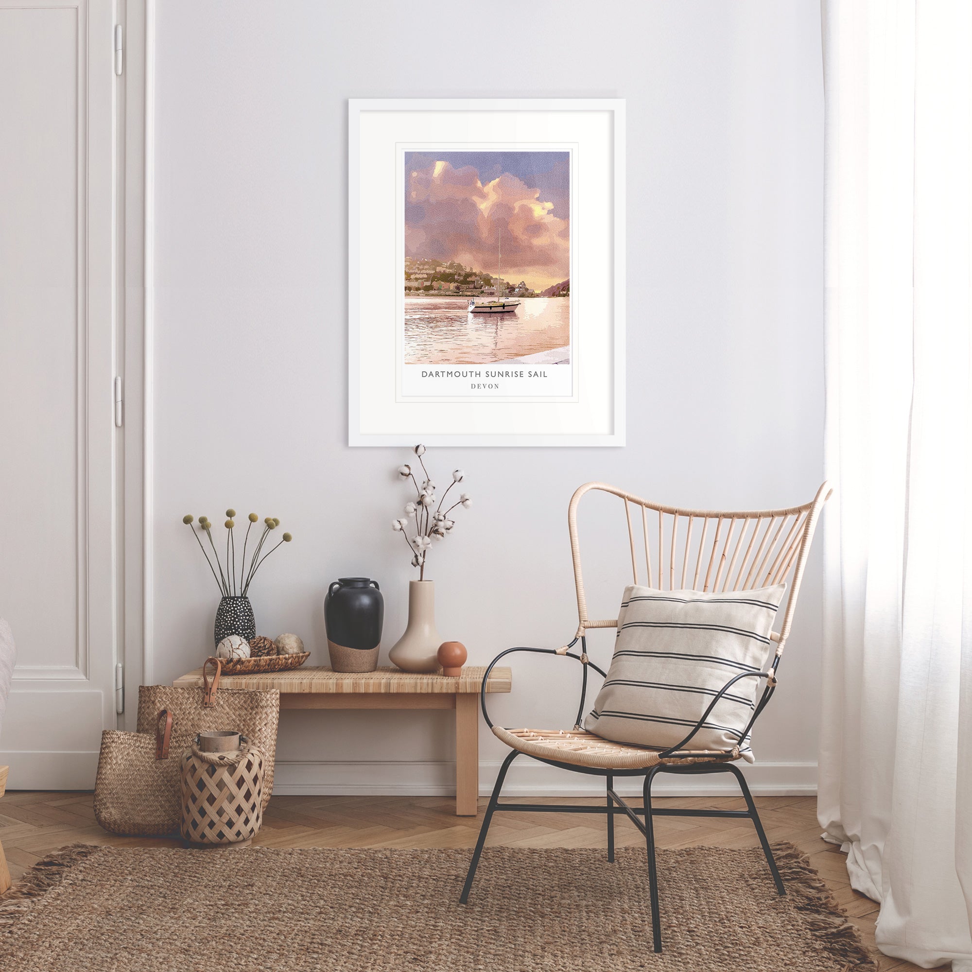 Print-WF117P - Dartmouth Sunrise Art Print-Whistlefish