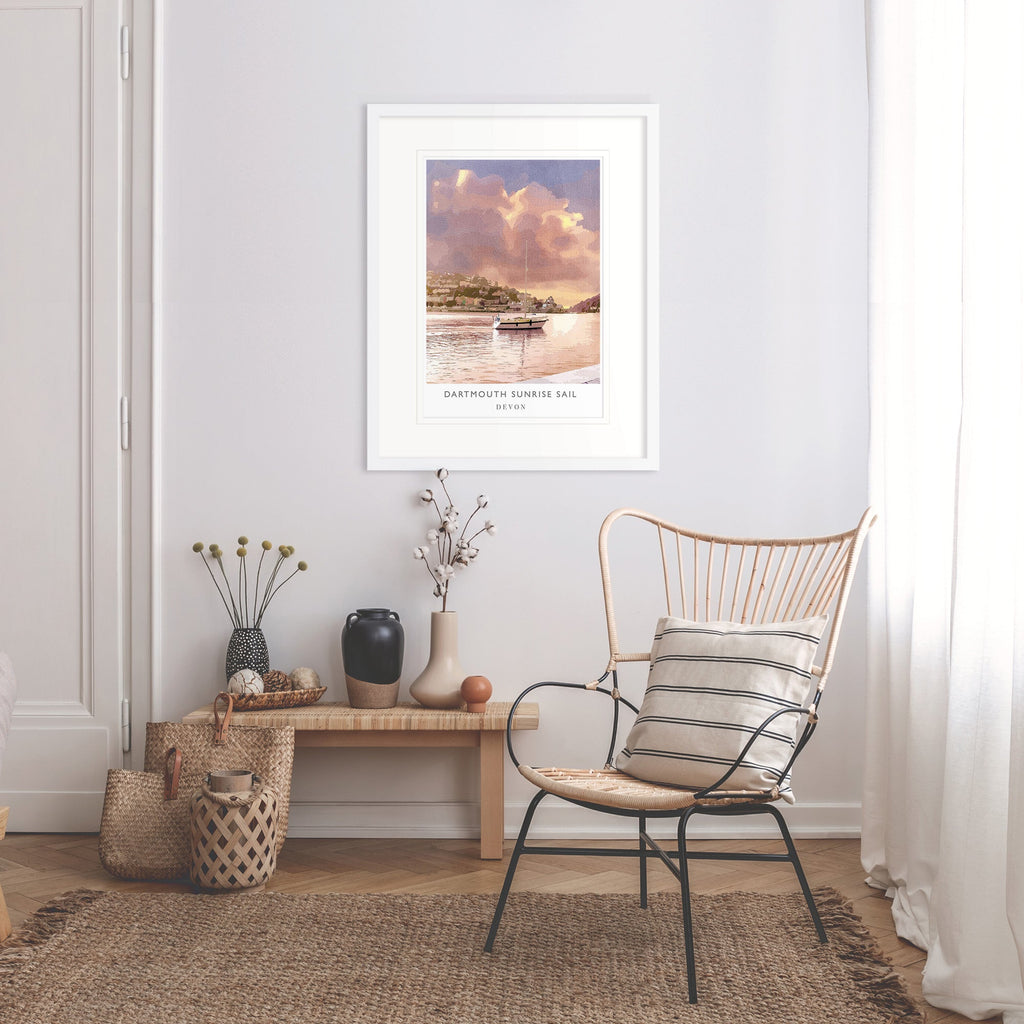 Print-WF117P - Dartmouth Sunrise Art Print-Whistlefish