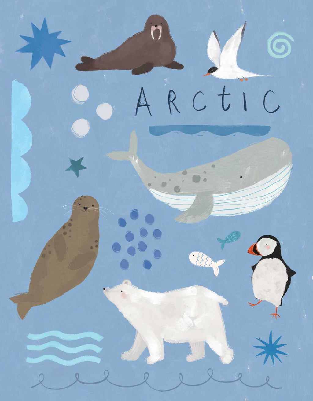 Print-WF1181P - Arctic Explorers Medium Art Print-Whistlefish