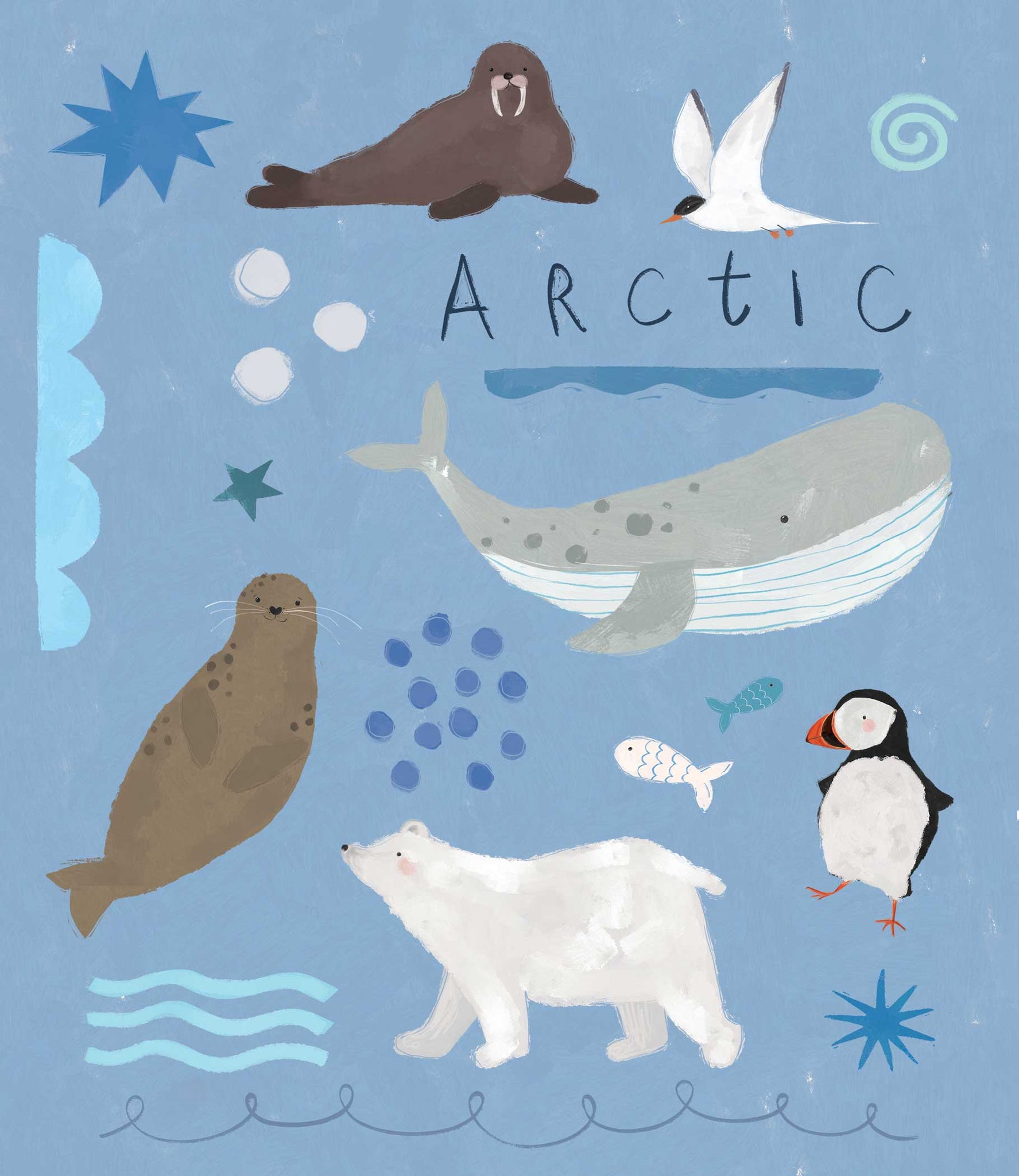 Print-WF1188P - Arctic Explorers Small Art Print-Whistlefish