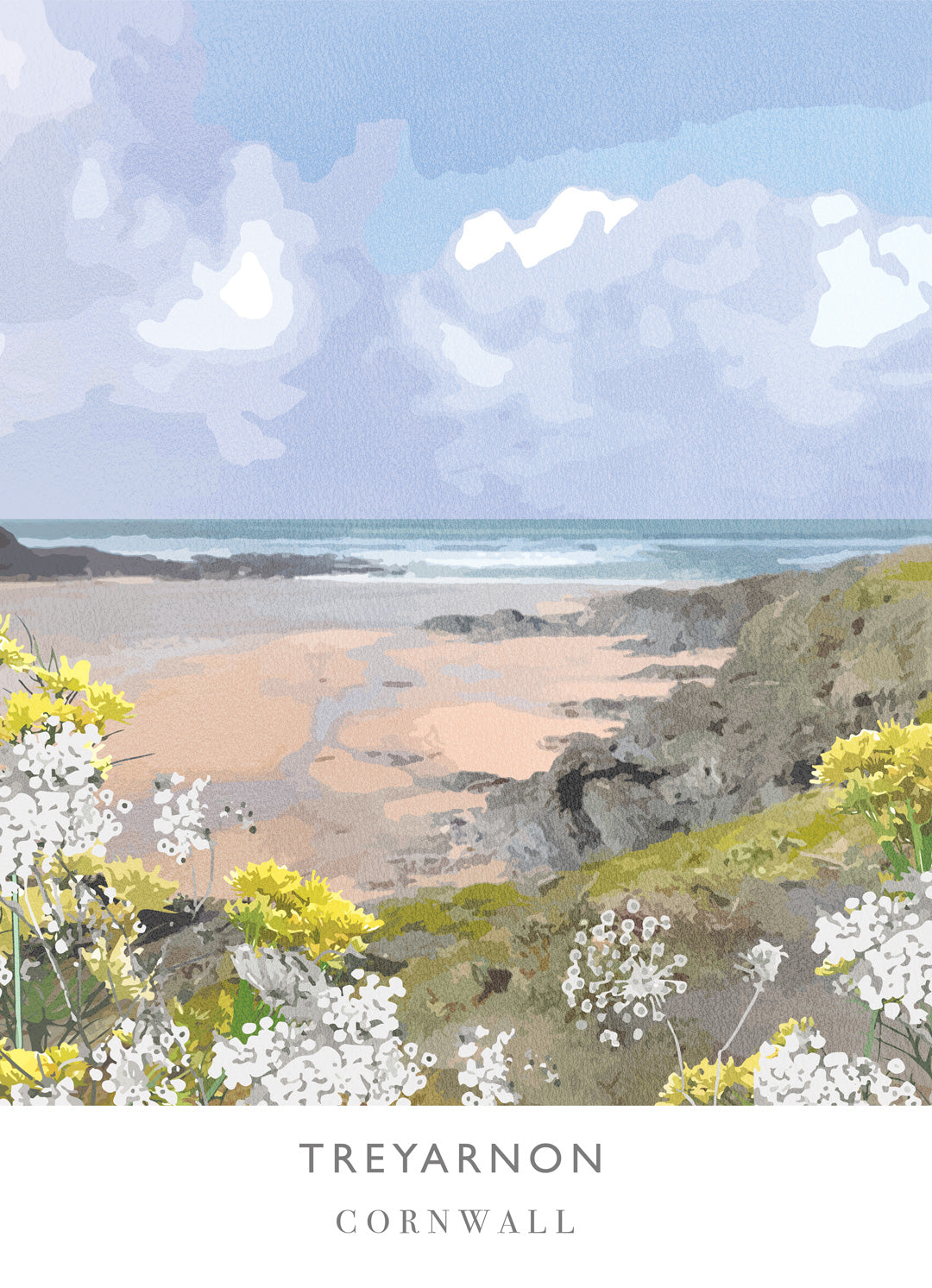 Print-WF158P - Treyarnon Art Print-Whistlefish