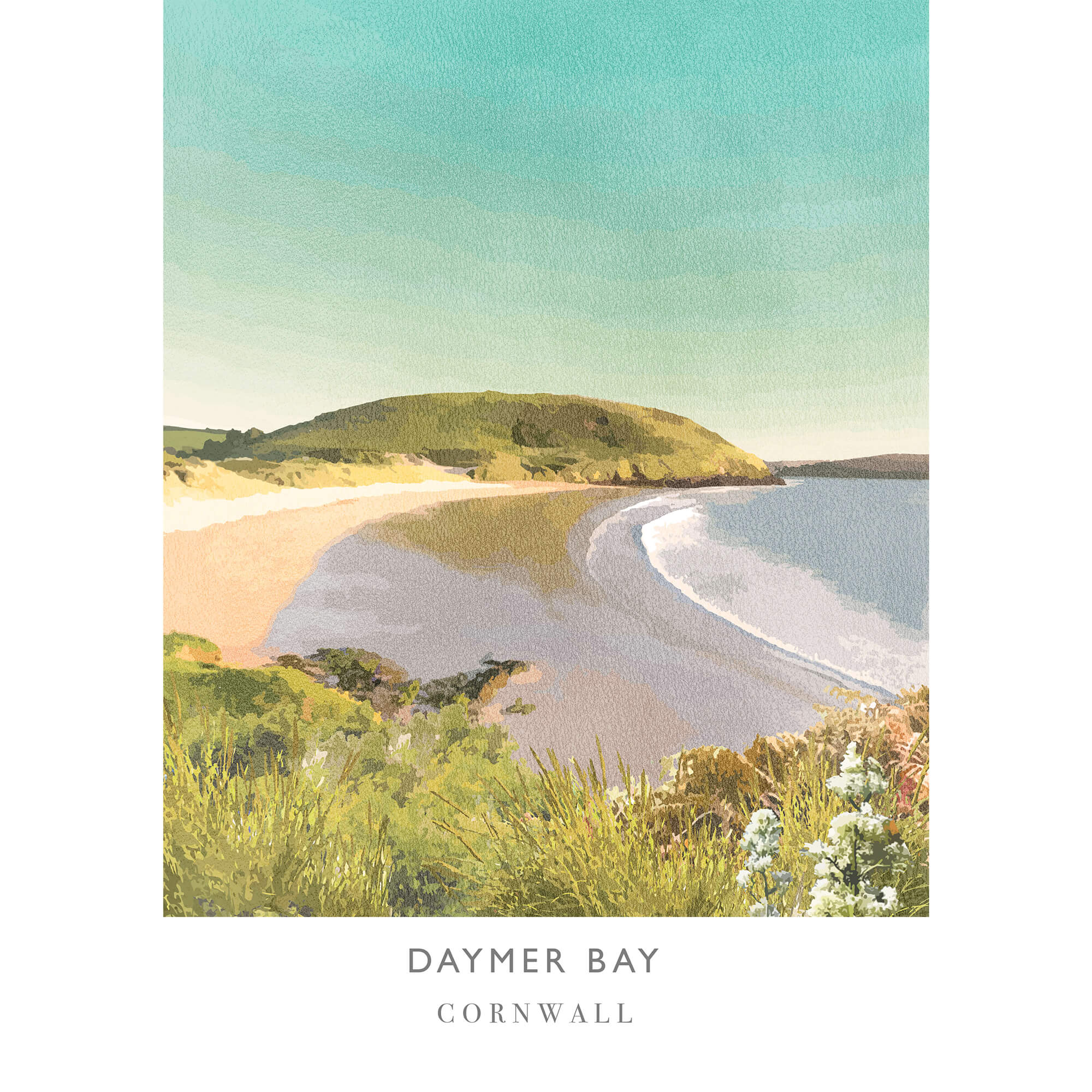 Print-WF223P - Daymer Bay Art Print-Whistlefish