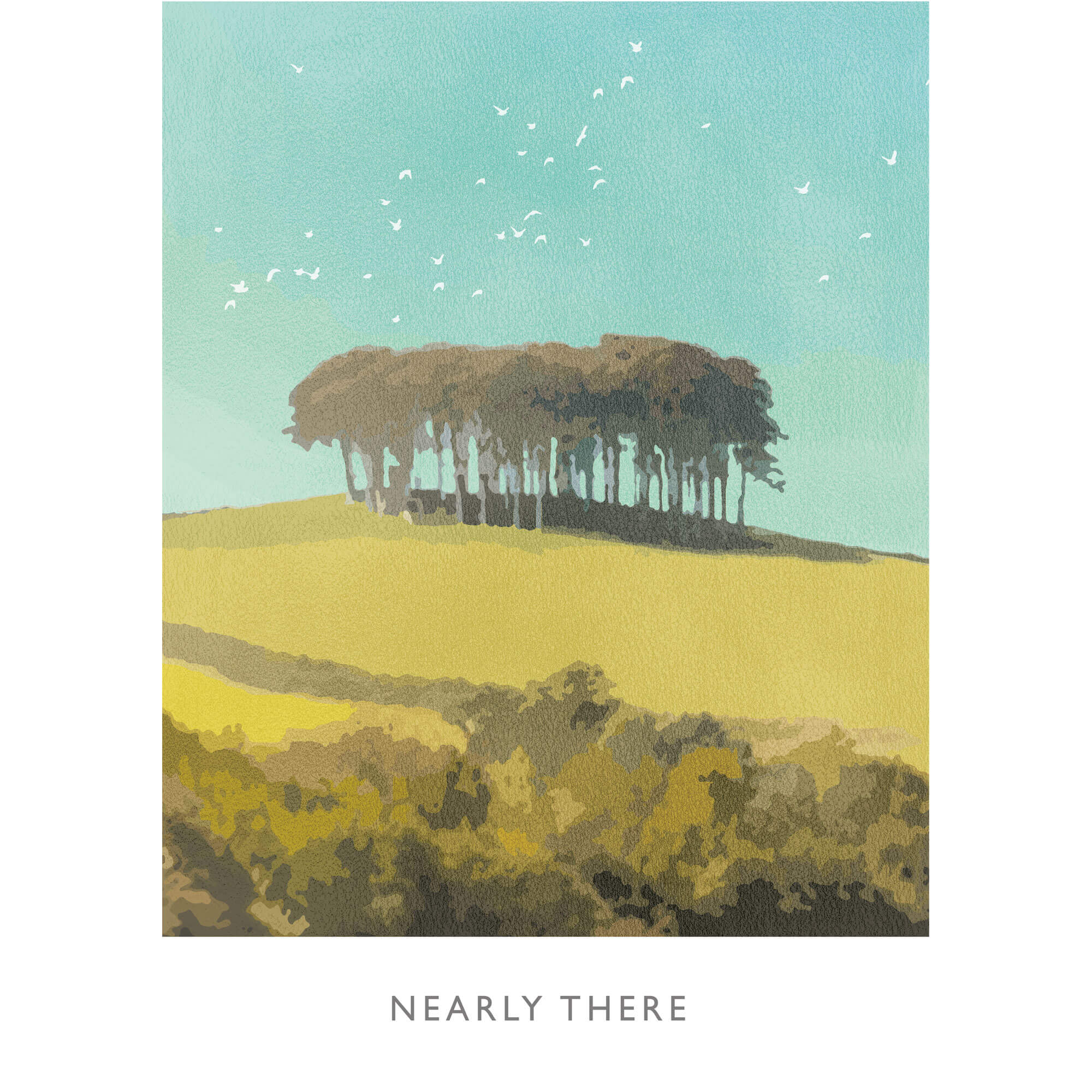 Print-WF268P - Nearly There Art Print-Whistlefish