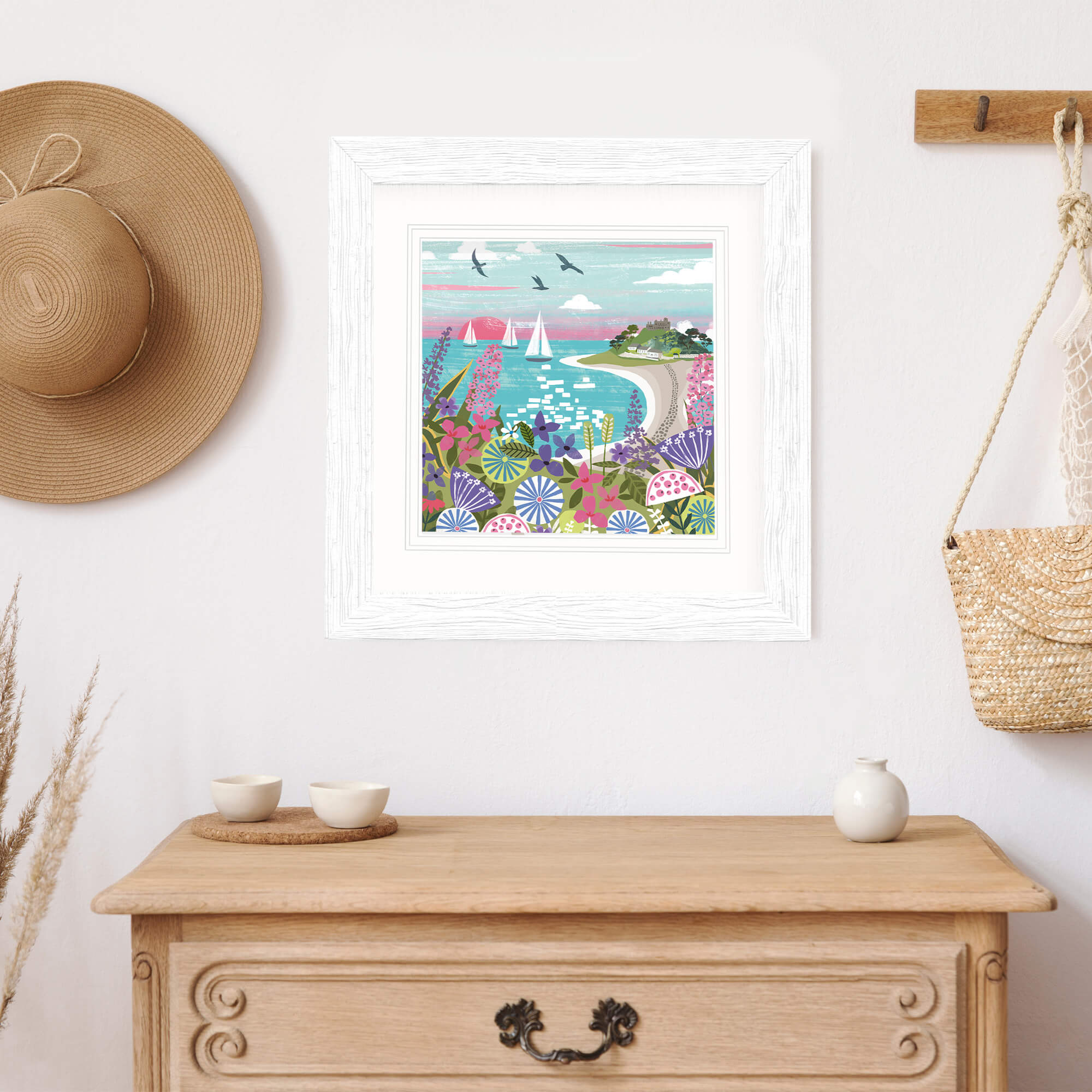 Print-WF423P - St Michaels Mount Art Print-Whistlefish