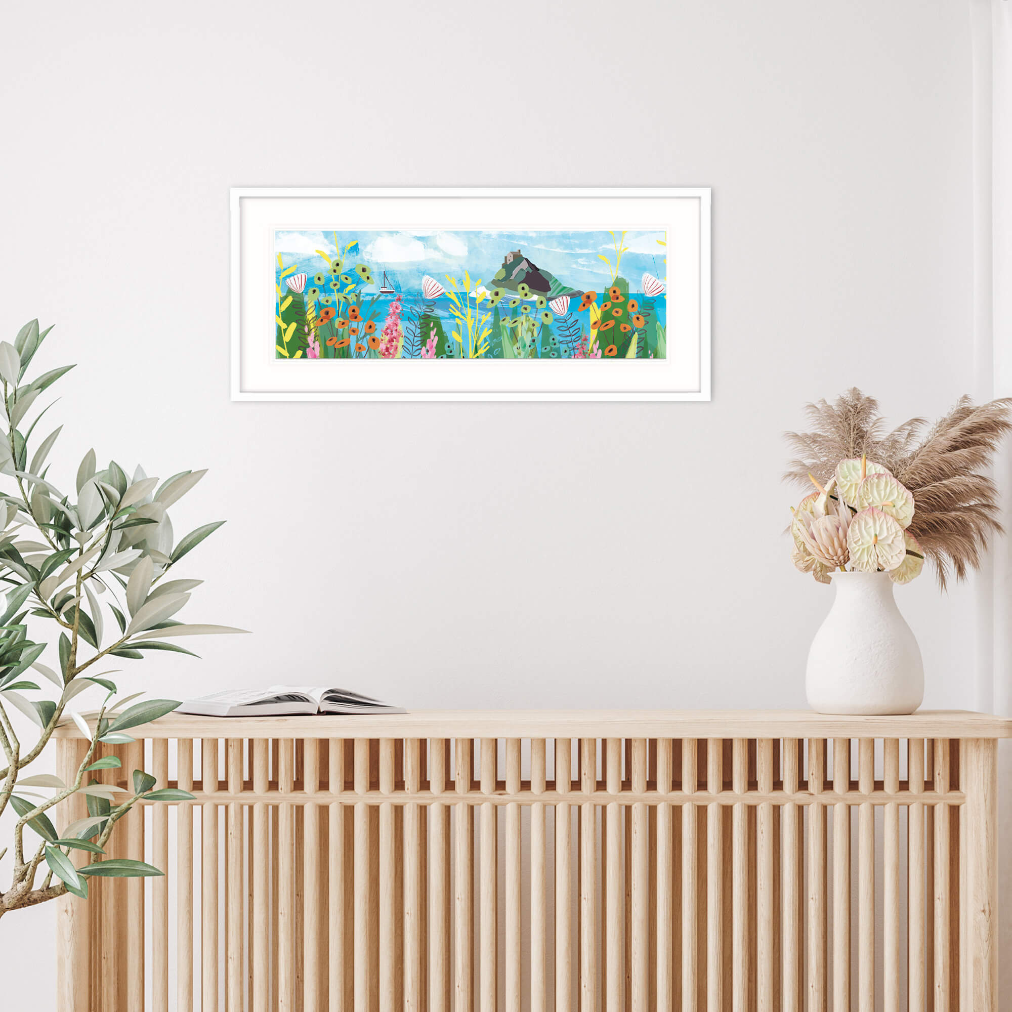 Print-WF496P - St Michaels Mount Art Print-Whistlefish