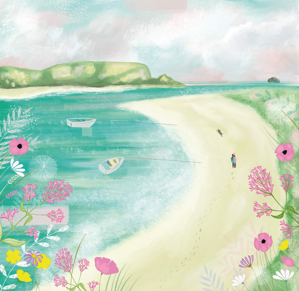 Print-WF563P - Padstow to Rock Art Print-Whistlefish