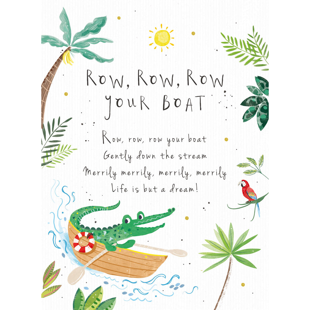 Print-WF680P - Row Row Row your Boat Art Print-Whistlefish