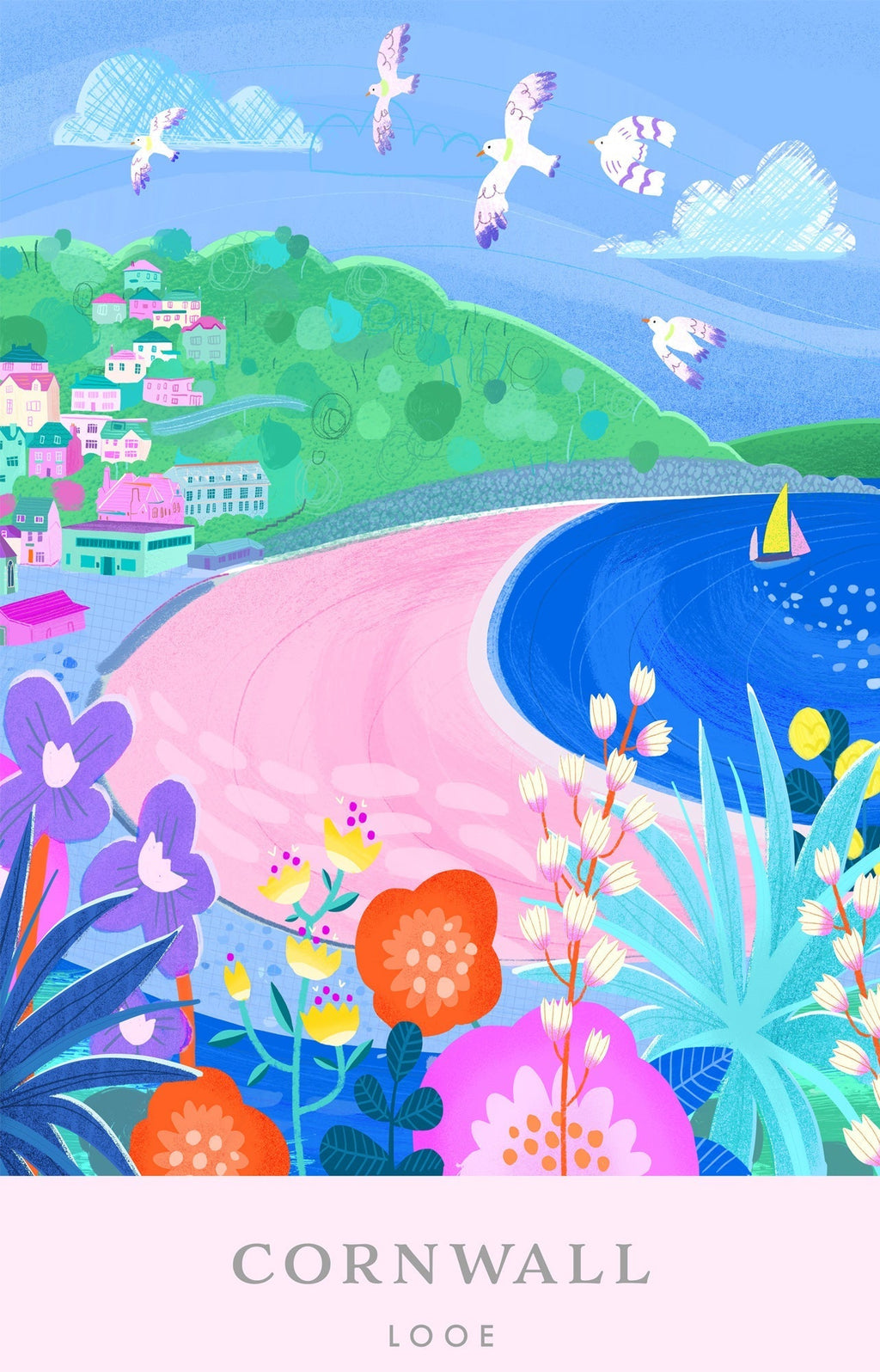 Print-WF827P - Looe Bright Large-Whistlefish