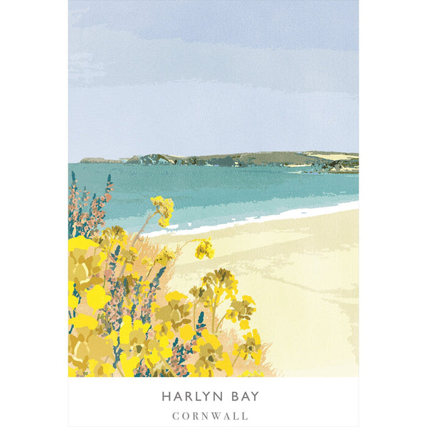 Print-WF97P - Harlyn Bay Large Art Print-Whistlefish