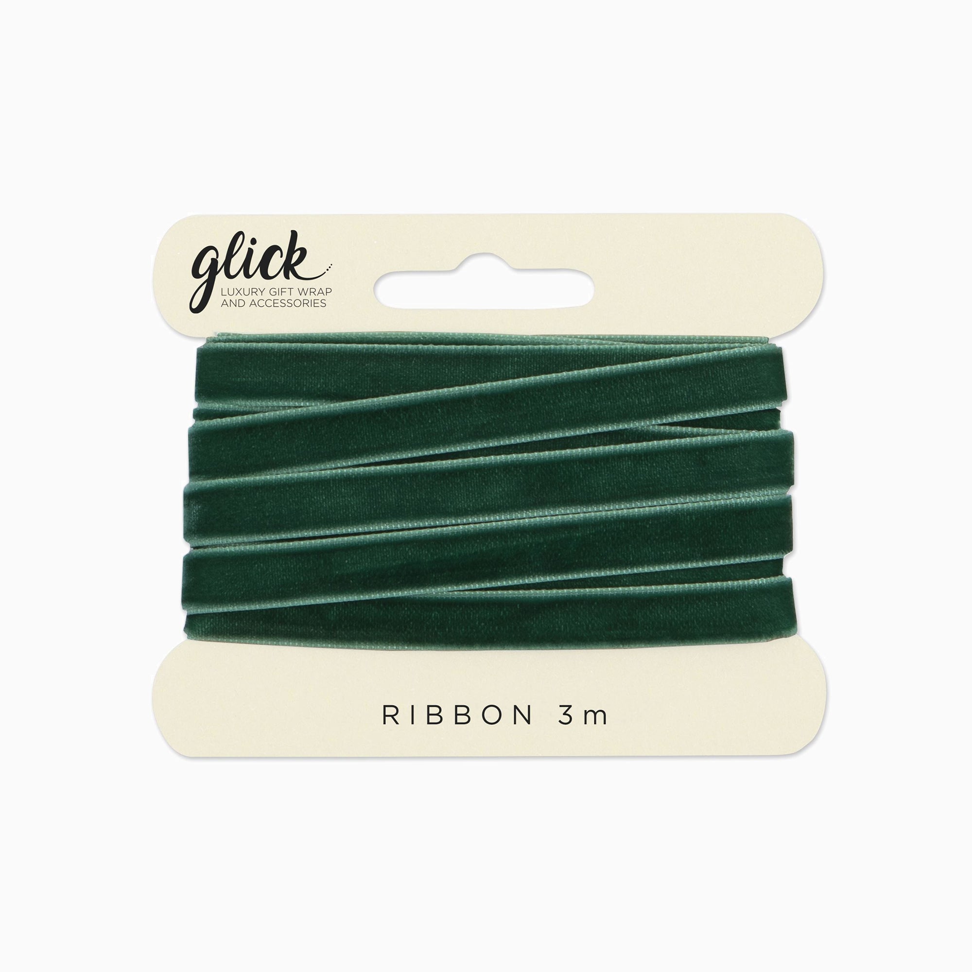 Ribbon-RV17 - Velvet Green Ribbon (3m)-Glick