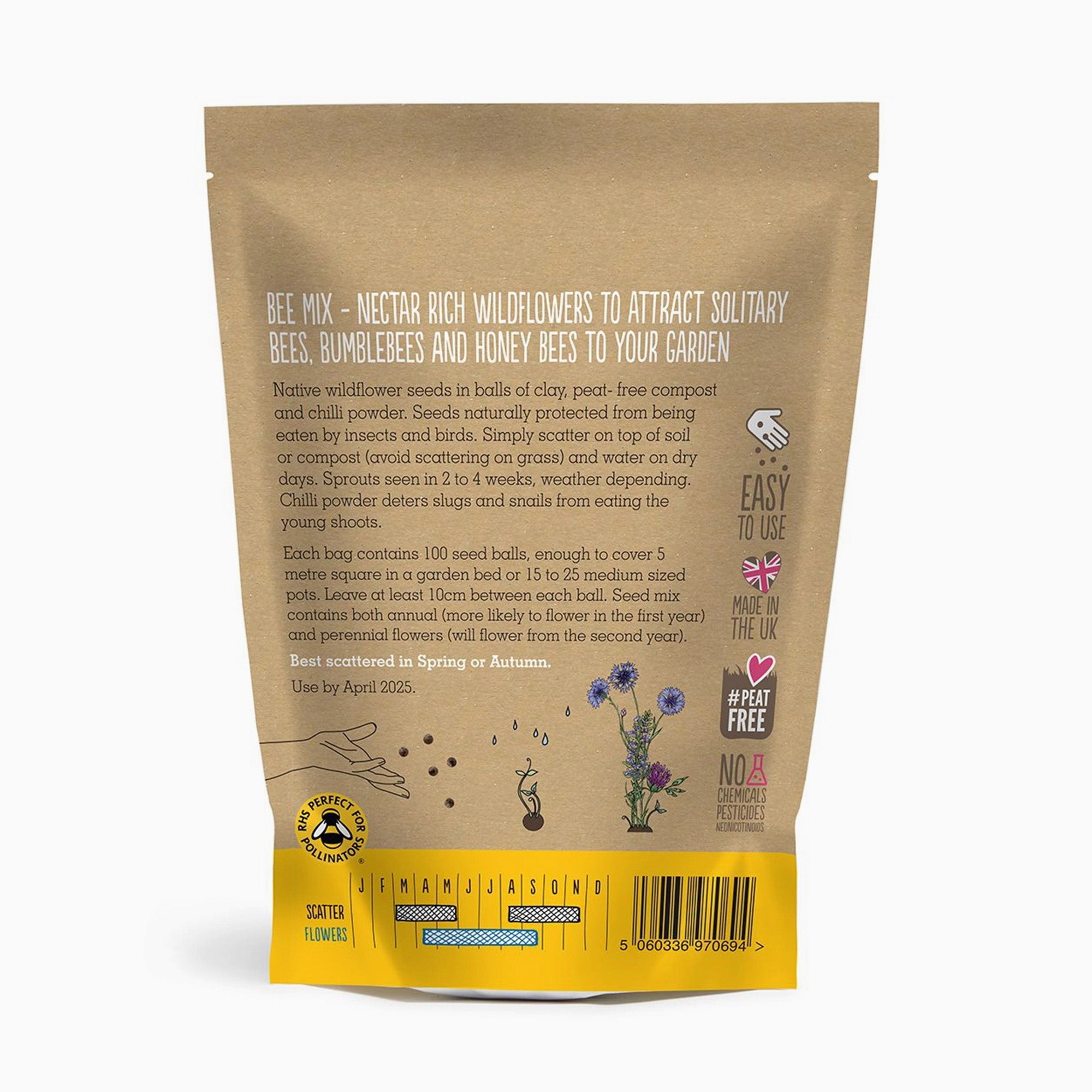 SB-BEE - Seedball Wildflower Grab Bag Bee Mix