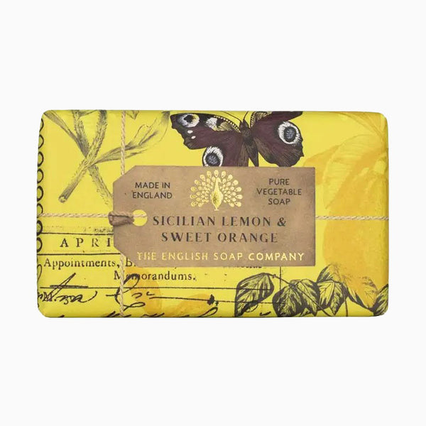 Soap-SS0008 - Lemon and Orange Soap-The English Soap Company