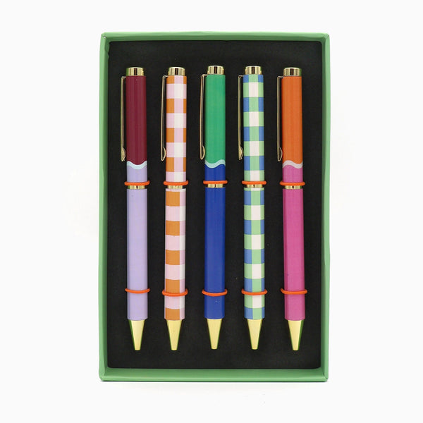 Set of Pens-RFS15237 - Saje Ballpoint Pens 5 Set-Robert Frederick
