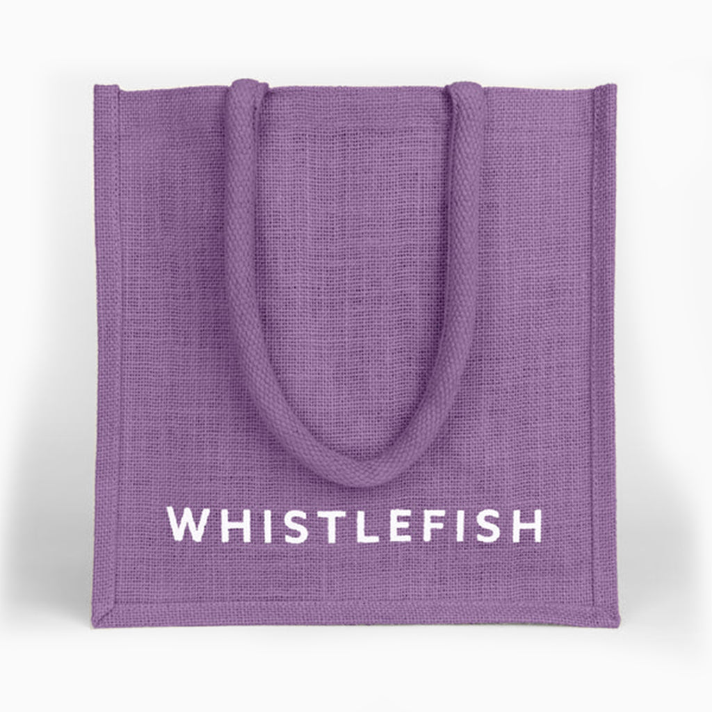 Jute Bag-JB191 - Grape Small Jute Bag-Whistlefish