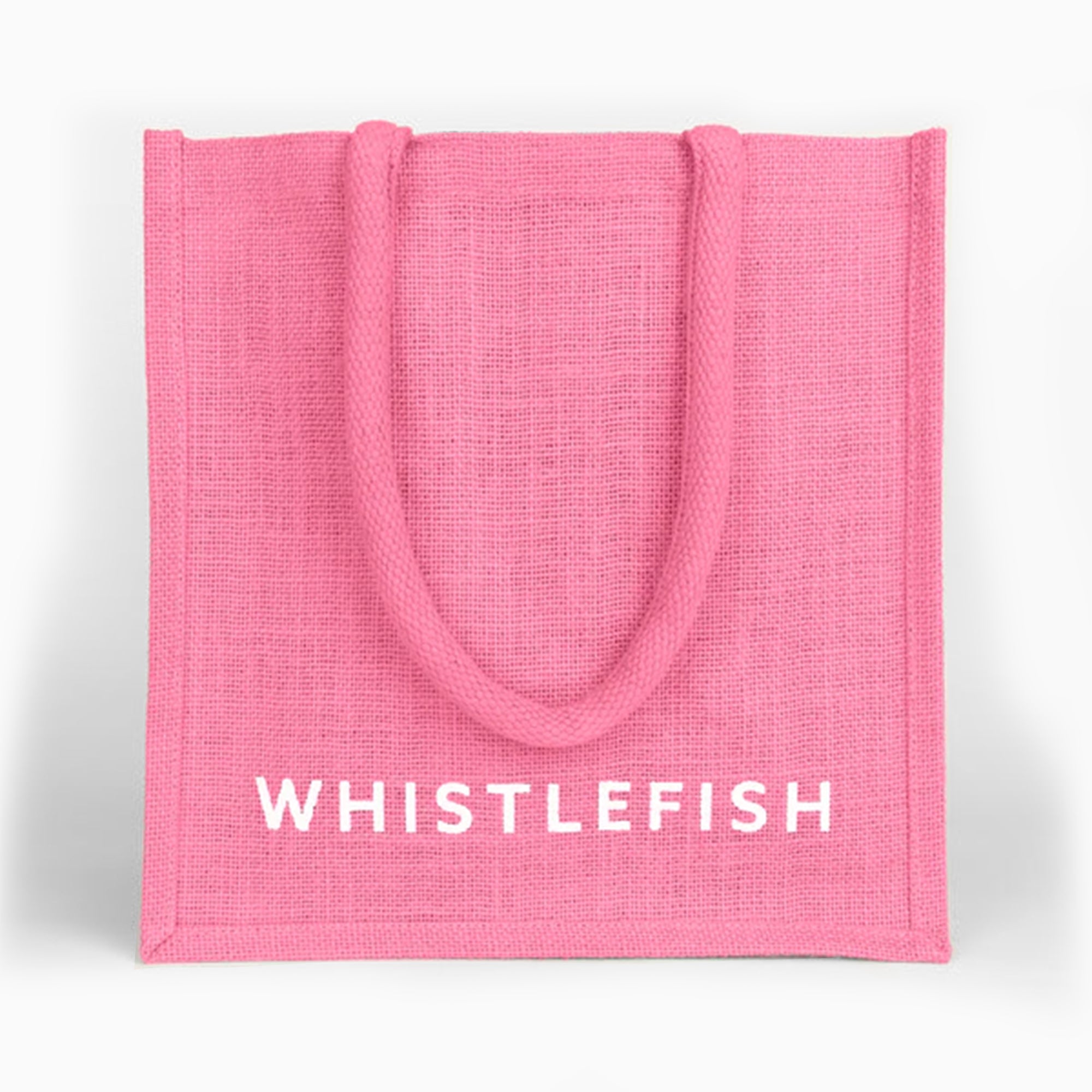 Jute Bag-JB192 - Bubblegum Small Jute Bag-Whistlefish