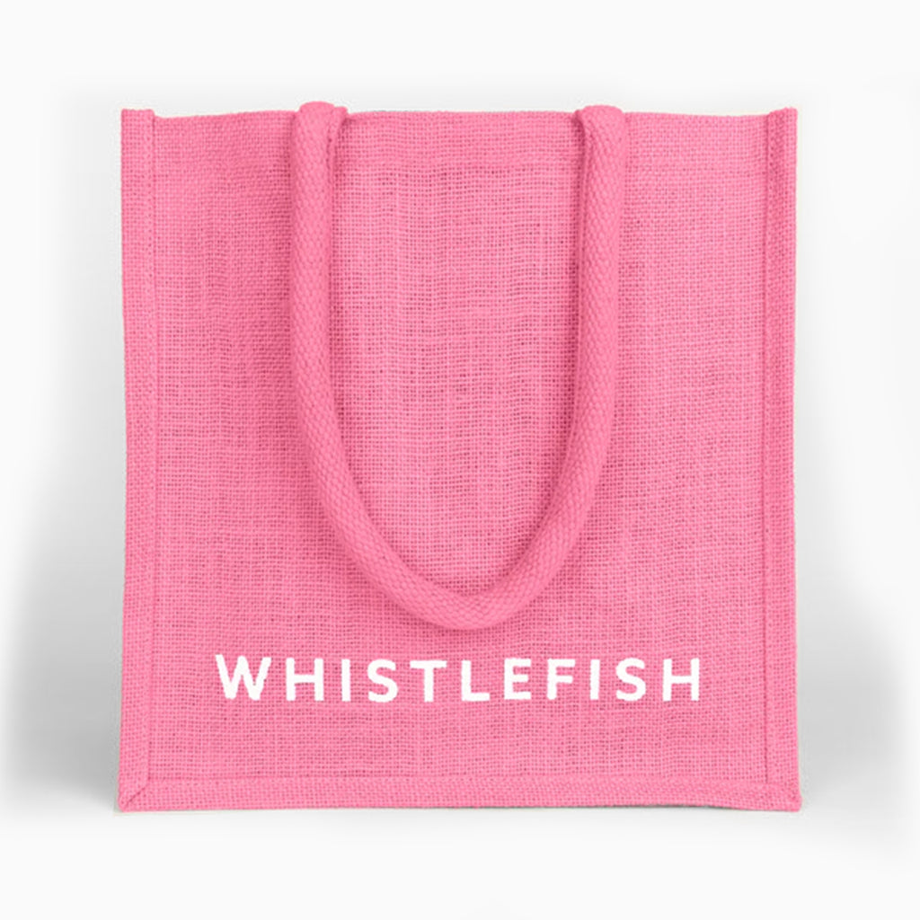 Jute Bag-JB192 - Bubblegum Small Jute Bag-Whistlefish