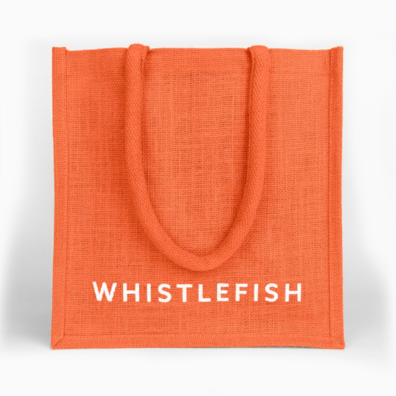 Jute Bag-JB193 - Sunset Orange Small Jute Bag-Whistlefish