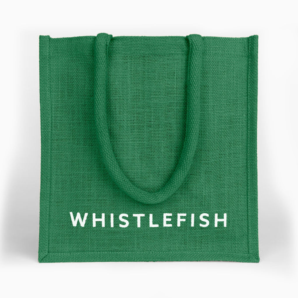 Jute Bag-JB197 - Forest Green Small Jute Bag-Whistlefish