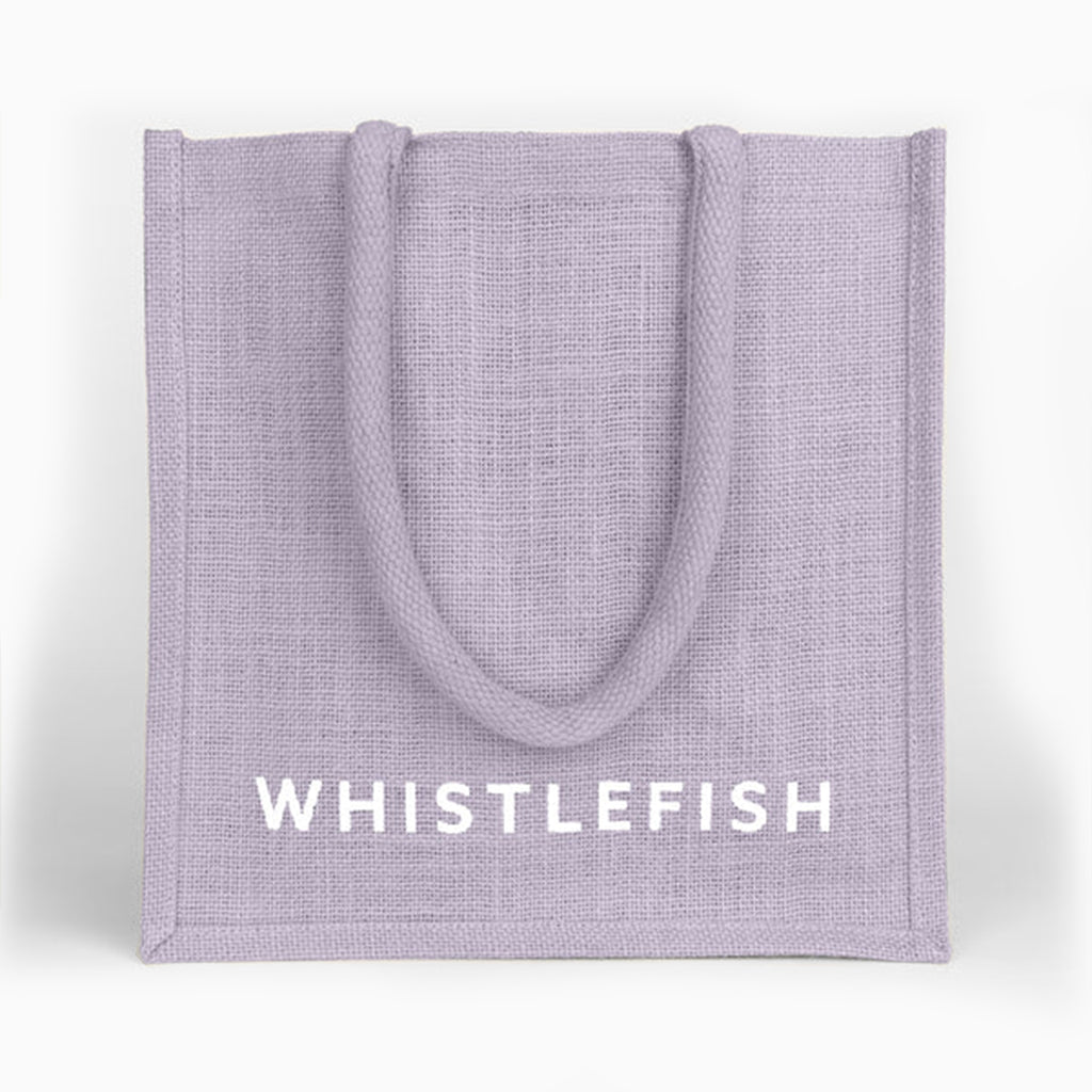 Jute Bag-JB198 - Lilac Small Jute Bag-Whistlefish