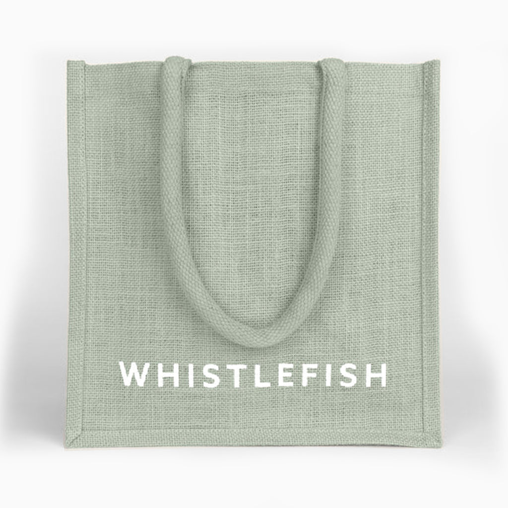 Jute Bag-JB201 - Cool Grey Small Jute Bag-Whistlefish