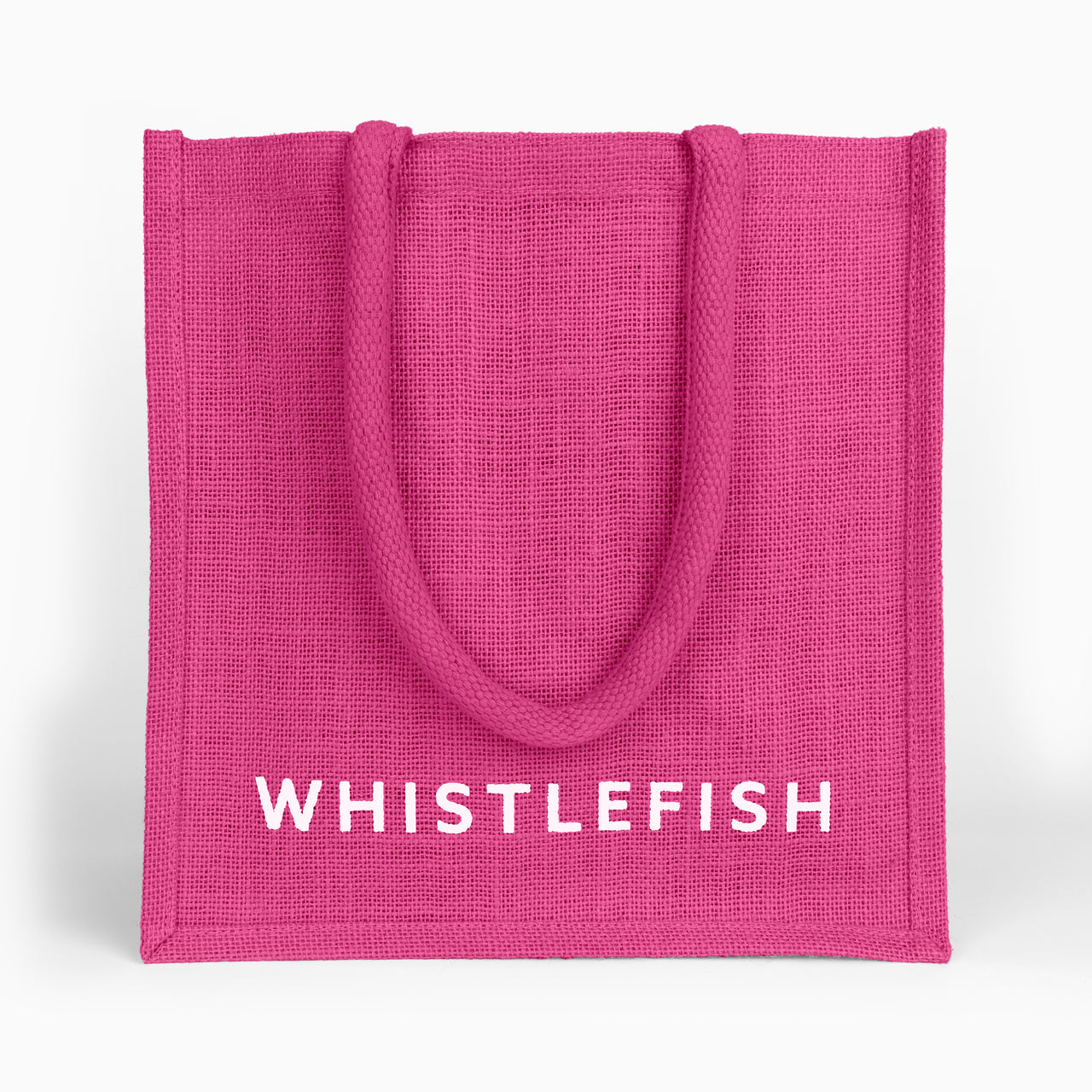 Small Jute Bag-JB209 - Fuchsia Small Jute Bag-Whistlefish