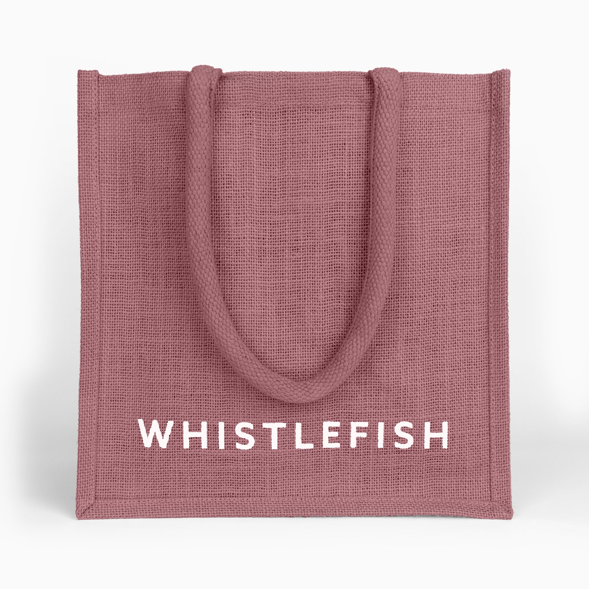 Small Jute Bag-JB220 - Wine Small Jute Bag-Whistlefish