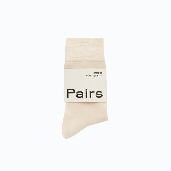 Socks-BAMCREAMS25 - Clotted Cream Bamboo Socks-Pairs Socks