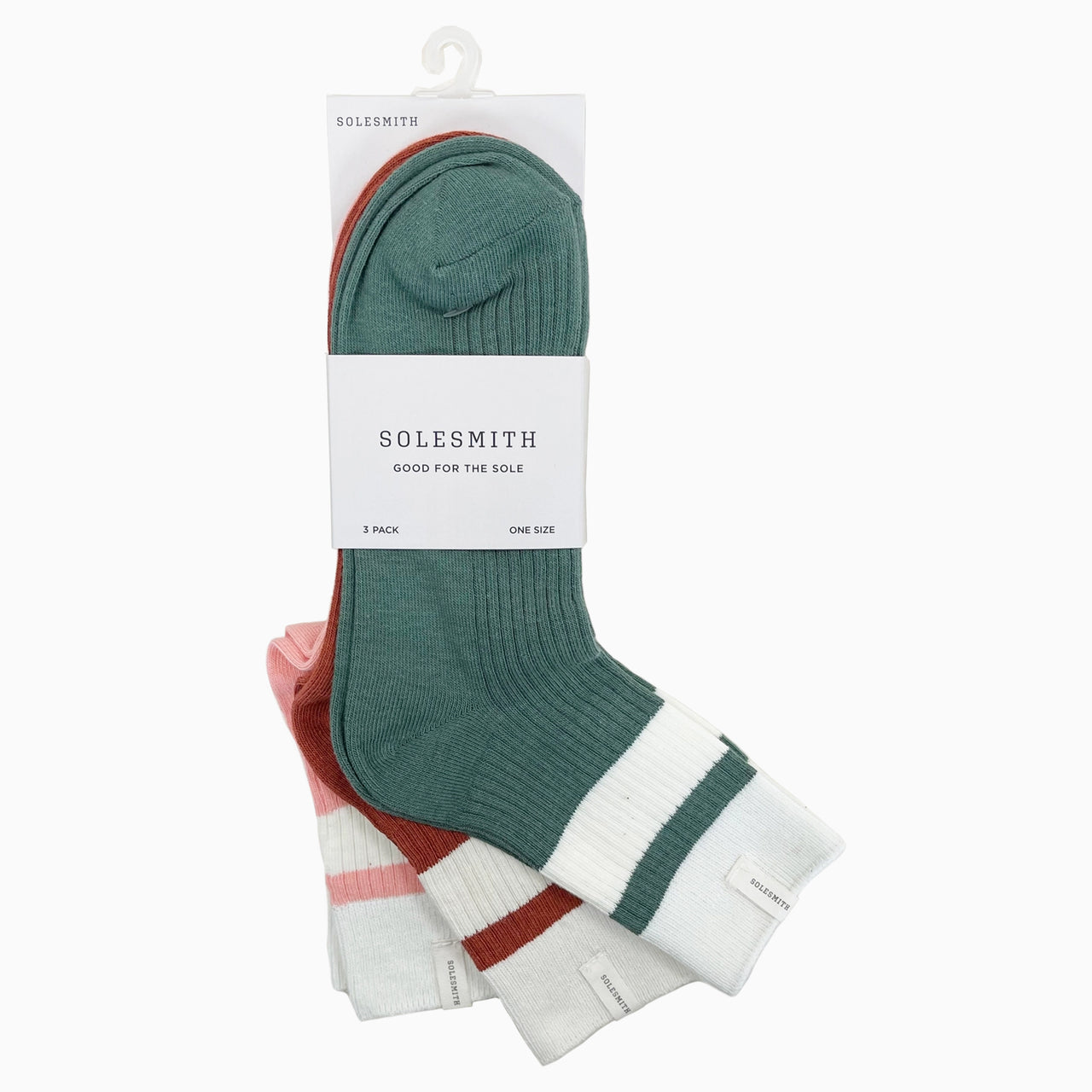 Socks-WFSS02 - (Set of 3) Striped Cuff Socks-Whistlefish