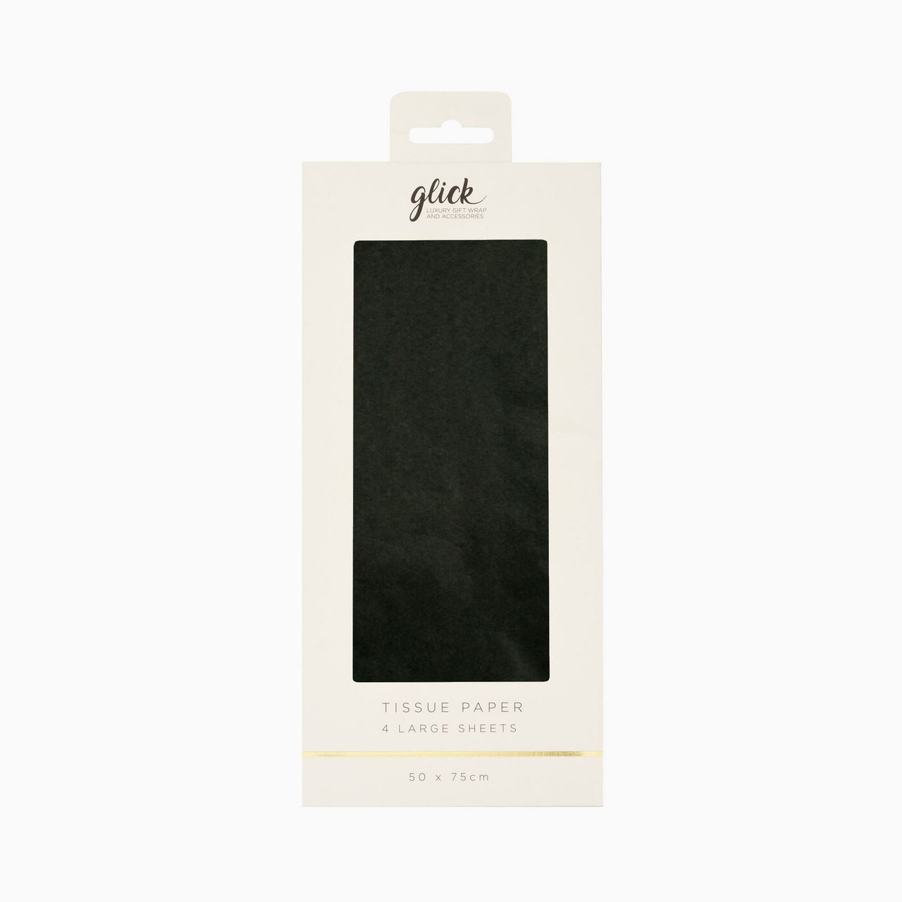 Tissue Paper-TP12 - Plain Black Tissue Paper-Glick