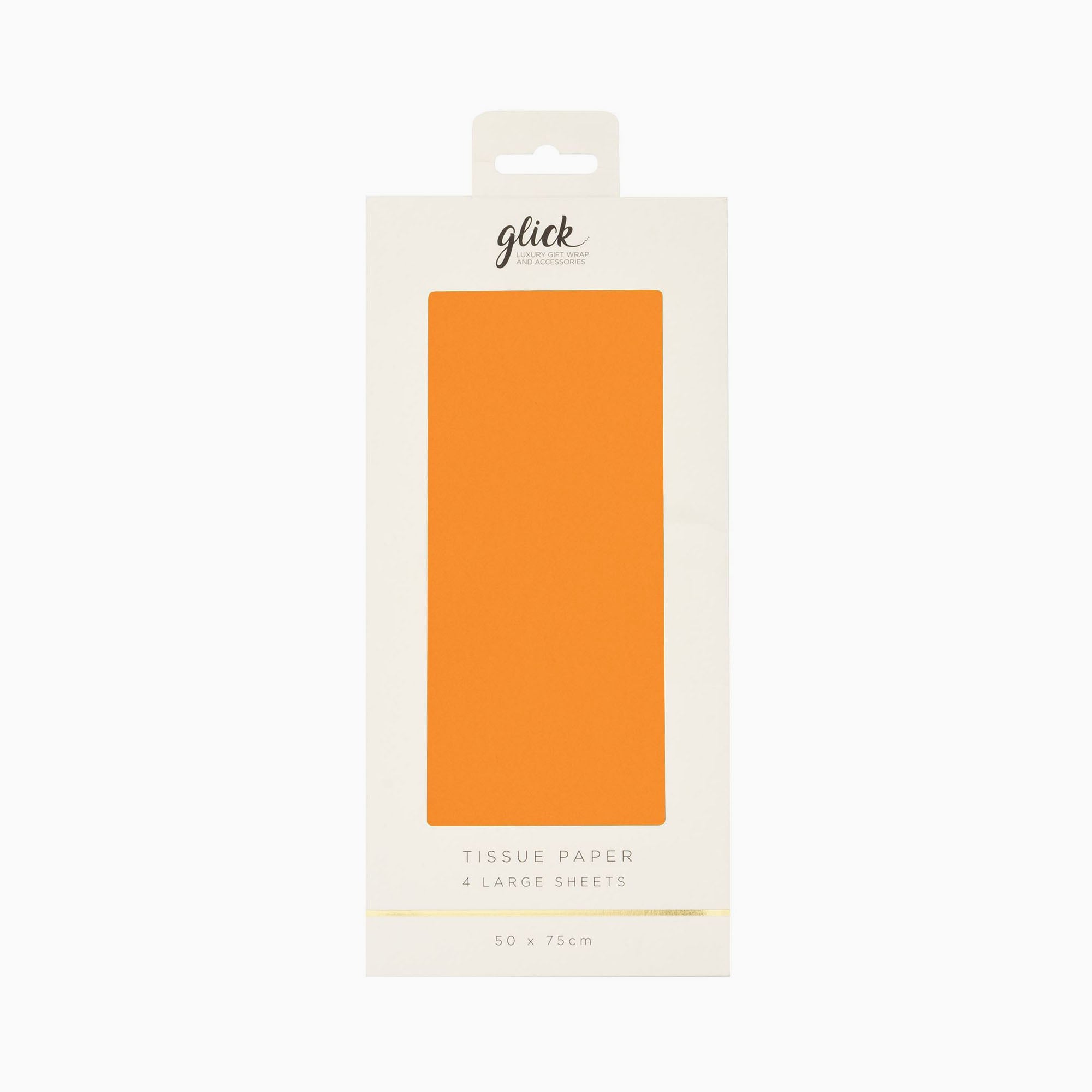 Tissue Paper-TP45 - Tissue Plain Neon Orange-Glick